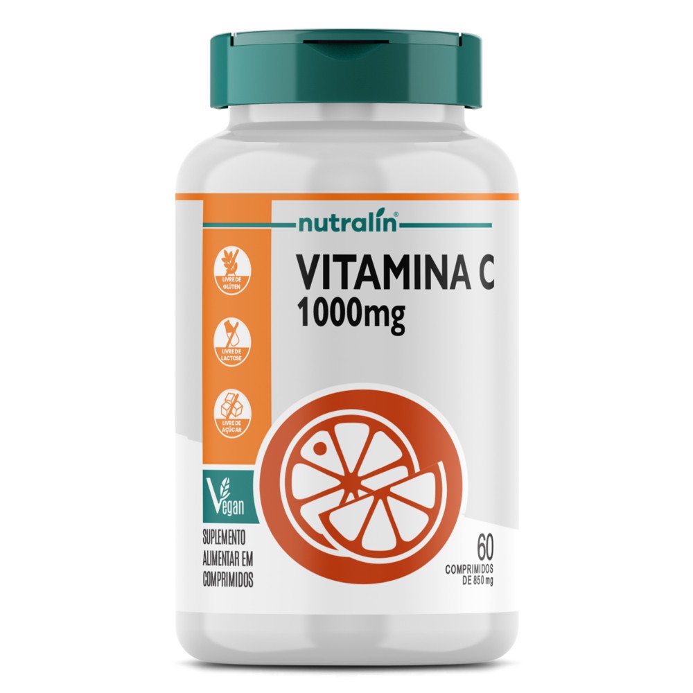 Vitamina C em comprimidos de 1000mg Zero Calorias