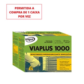 Argamassa Impermeabilizante Flexível Viaplus 1000 (Caixa 18 Kg) - VIAPOL