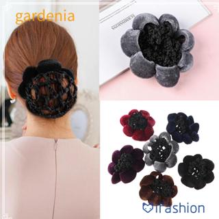 GARDENIA Redes De Cabelo Dança Patinação Renda Velet Edge Moda Feminina Capa De Pão em Oferta na Shopee