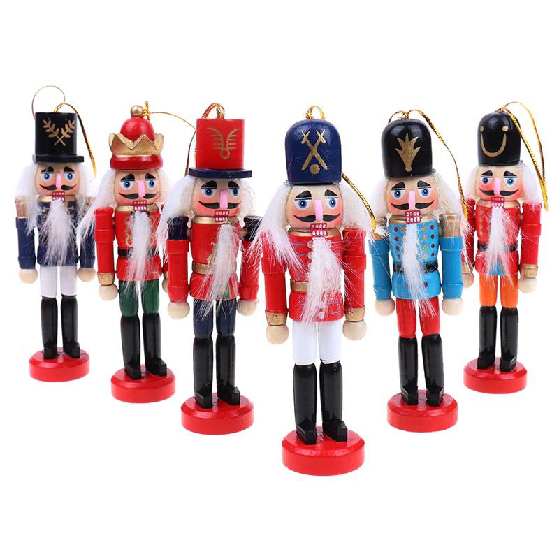 Boneco Quebra Nozes Decorativo de Madeira - 12cm