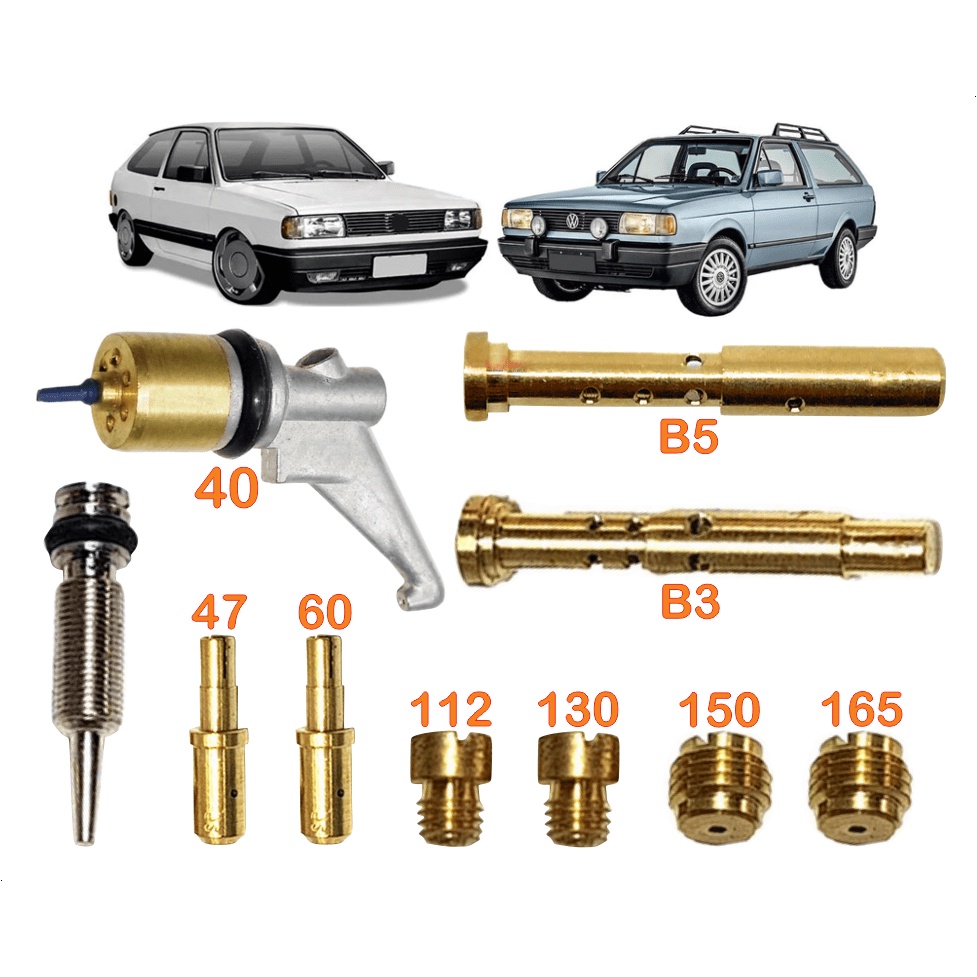 Jogo Giclagem Weber495 Duplo Tldz Gasolina Parati Voyage Gol Saveiro 1.6 1989 Até 1996