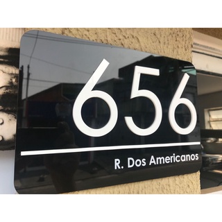 Números Para casa, Acrílico Com numero Residencial, Placa com Números