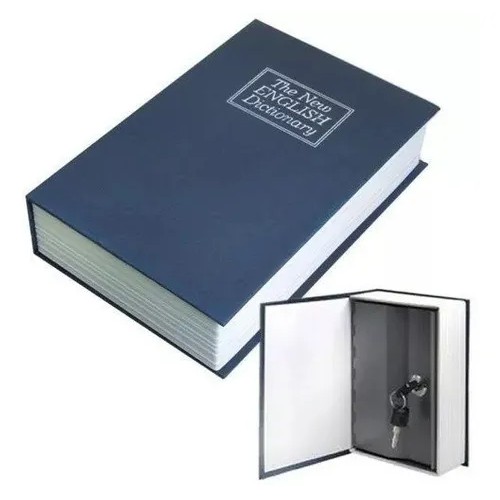 Cofre Camuflado Forma De Livro Dicionário Com Chave em Oferta na Shopee