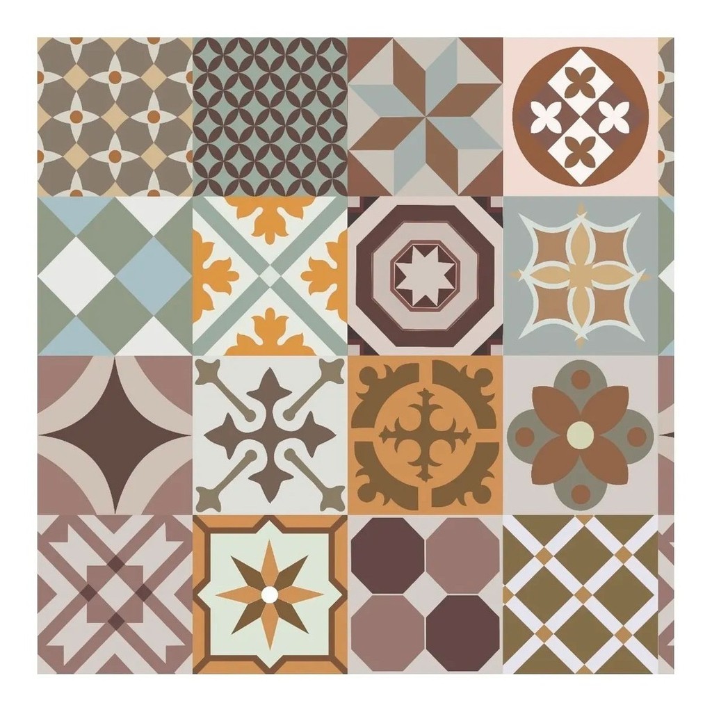 Papel De Parede Para Cozinha Azulejo Português Lavável em Oferta na Shopee