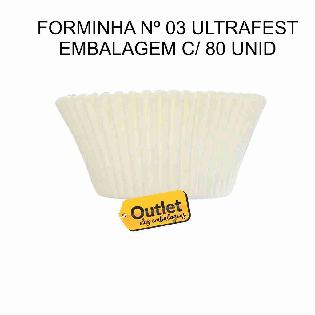 Forminha Ecopack Ultrafest branca
