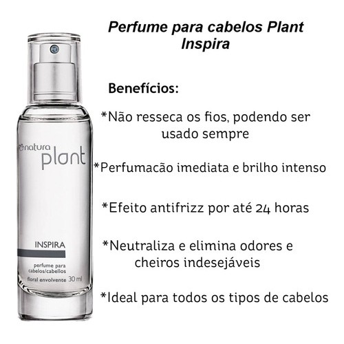 Natura - Plant Inspira Perfume Para Cabelos 30ml Nenhuma Avaliação Ainda 0  Vendido | Shopee Brasil