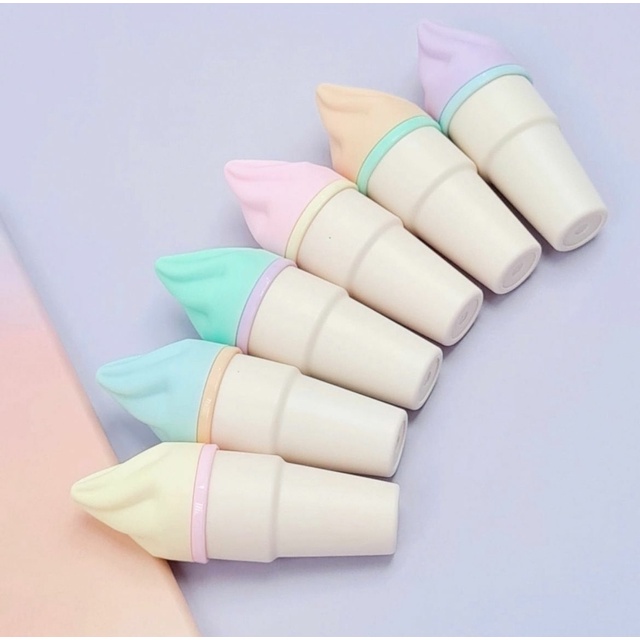 Kit 6 Marca Texto Sorvetinho Tons Pastéis Fofo