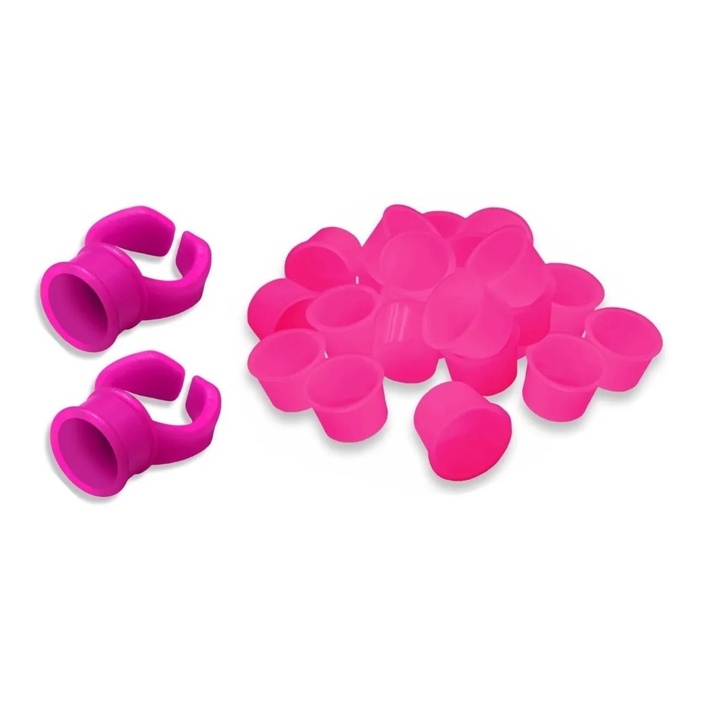 Kit 1.000 Batoques Descartáveis + 20 Anéis Micropigmentação