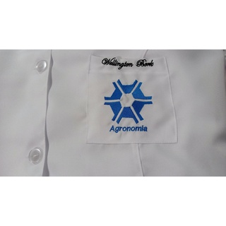 jaleco feminino bordado personalizado agronomia