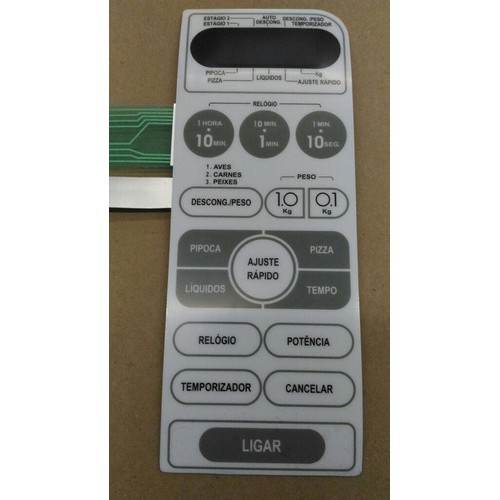 Membrana Teclado  Forno Microondas Cce Mw 850 MW850