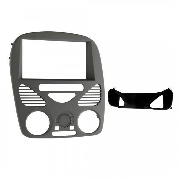 Moldura 2 Din Palio G2, Siena Fire, Strada 1.4 Fire s/ Ar 02/14 - Fiamon - Prata em Oferta na Shopee