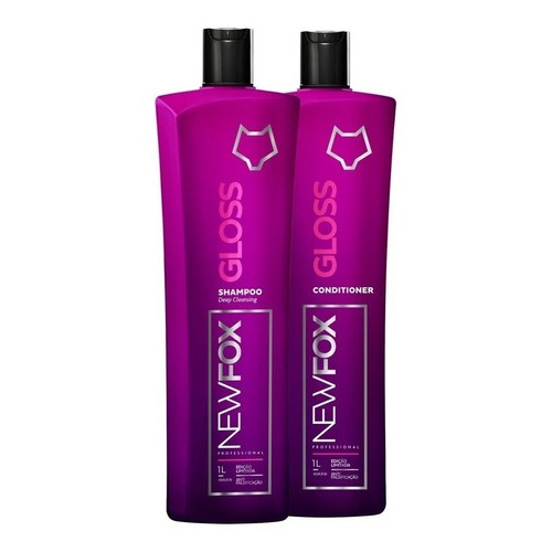 New Fox Gloss Escova Progressiva 2x1000 em Oferta na Shopee
