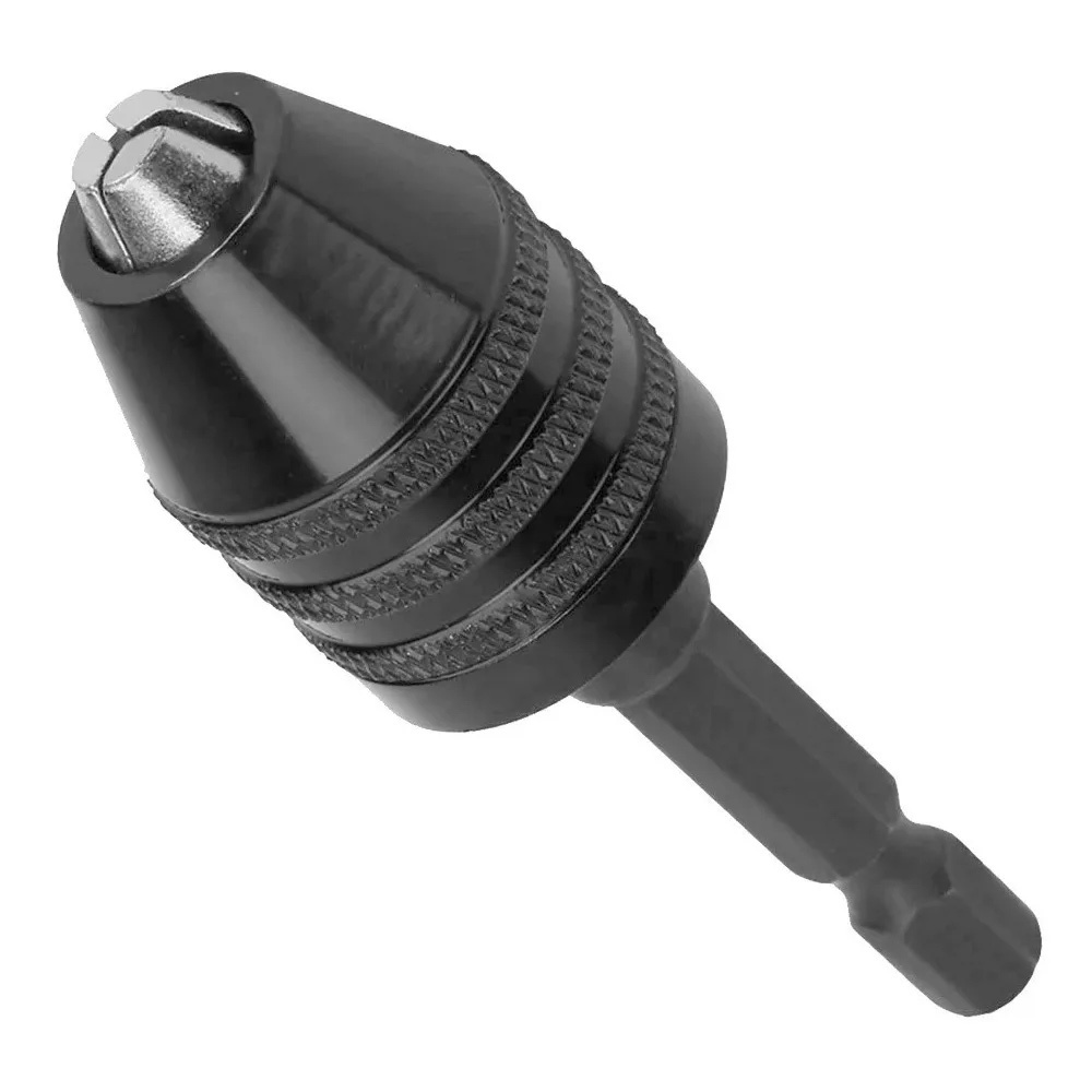 Mini Mandril Abertura de 8mm Adaptador para Parafusadeira e Furadeira Encaixe 1/4 (6mm)