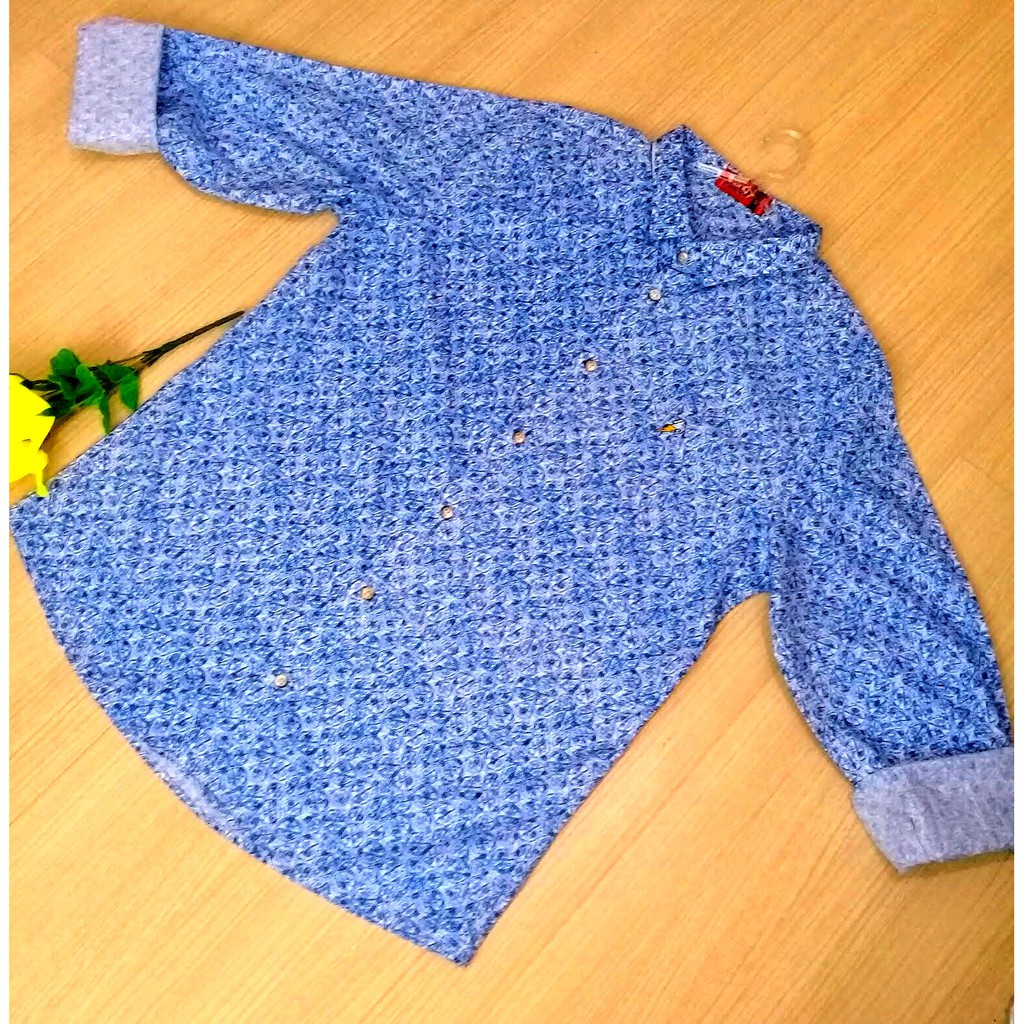 Camisa Masculina, Manga Longa, Casual, Cor, Estampa Discreta, Azul Com Fundo Branco, Tamanho G, Material 100%Algodão, Indicada Para Trabalho Ou Passeios, Em Ambientes Descontraídos.