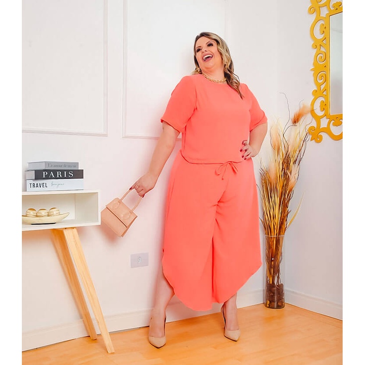 Conjunto Feminino Lara Plus | Shopee Brasil