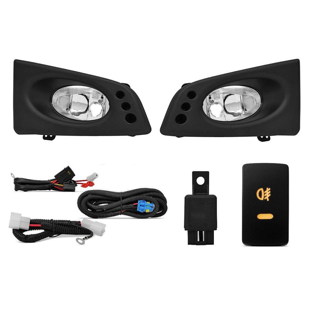 Kit farol auxiliar Milha Fit 2009 a 2011 Bmo shocklight em Oferta na Shopee