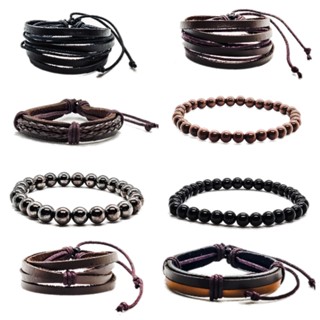 Pulseira Bracelete Couro Ajustável Masculina Feminina pode molhar preto bolinhas, moda, acessórios em Oferta na Shopee