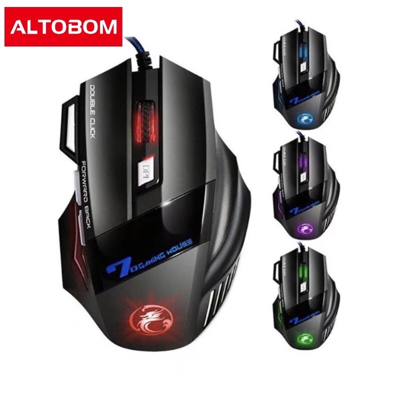 Mouse Gamer Laser X7 3200dpi Original KAPBOM  Led Usb 7 Botões Profissional Exbom