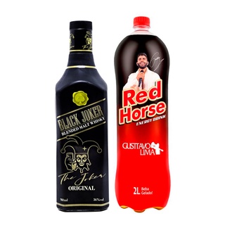 Whisky Black Joker Original 980ml + Energetico Red Horse 2lt