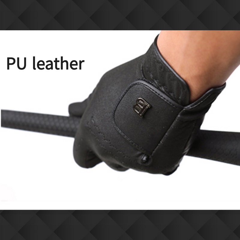 [Brence]Luva De Golfe De Metal Sintético Masculino Preto (Mão De Esquerda)