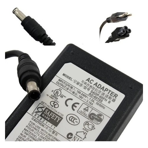Fonte Carregador Para Notebook Samsung 19V 3.16A (5.5*3.0)