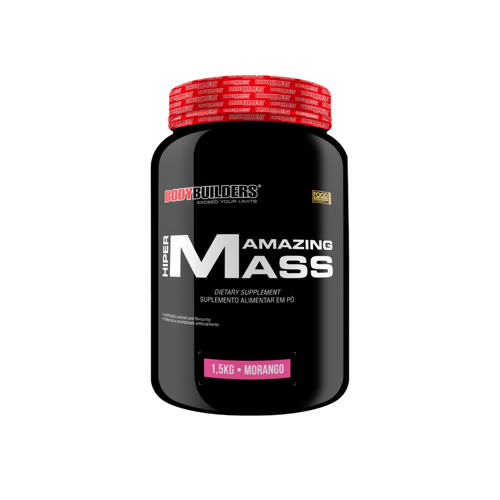 Hipercalórico Hiper Amazing Mass 1,5 kg - Ganho de massa muscular – Bodybuilders