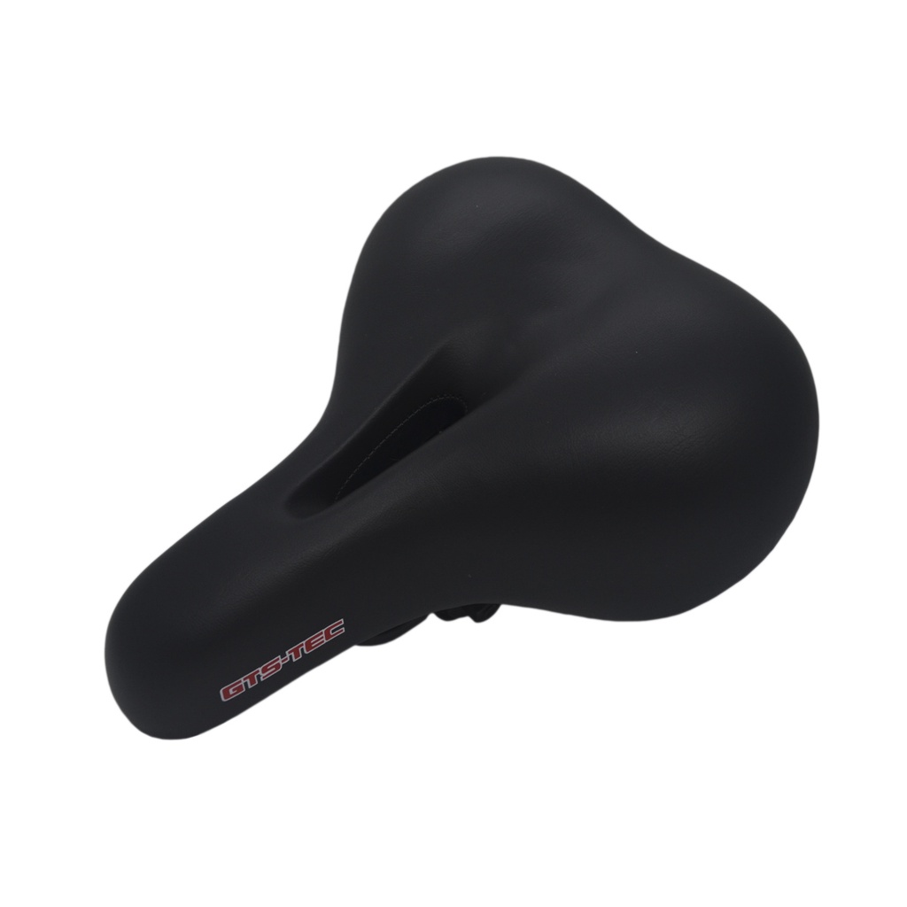 Selim Banco MTB Confort Vazado BIG810 JS-122 Largo Preto