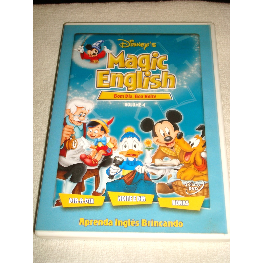 DVD MAGIC ENGLISH VOLUME 4 BOM DIA, BOA NOITE DVD NACIONAL E ORIGINAL |  Shopee Brasil