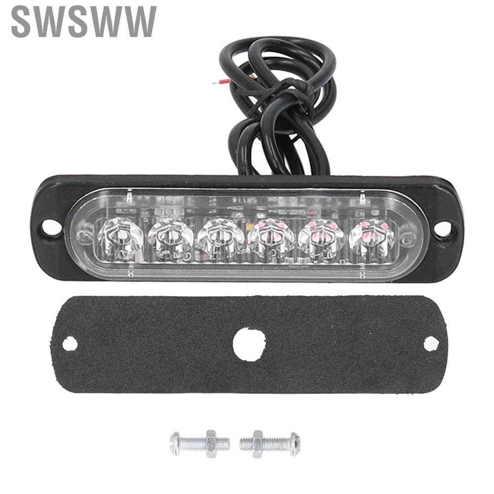 Swsww LED Side Emergency Warning Light Slim Universal for Trucks Cars ...