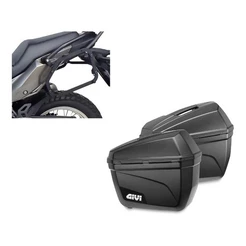 Suporte Scam + Baú Lateral Givi E22n Kawasaki Versys 300
