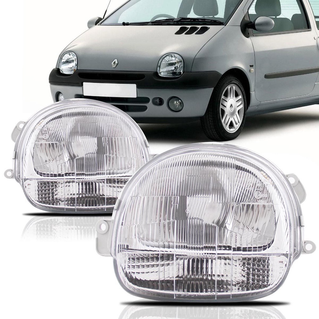 Farol Twingo 99 2000 2001 2002 2003 2004 2005 Cromado - Spare Parts and Accessories for Vehicles