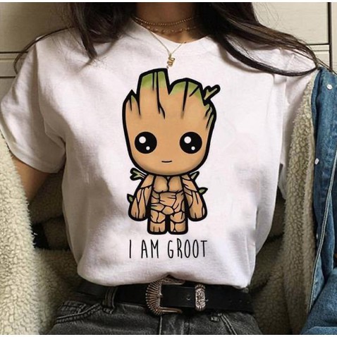 Marvel Big & Tall Neon Baby Groot - Camiseta De Manga Corta