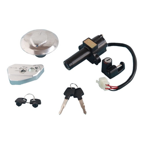 Kit Chave Ignição Tampa Trava Bros 150 Esd 2009 2010 1ªlinha