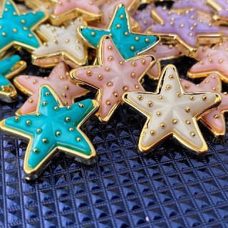 Aplique Estrela-do-mar 2,5cm - fundo do mar - sereia 10-20 em Oferta na Shopee