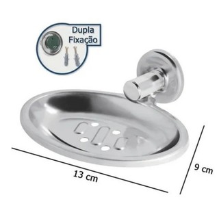 Saboneteira Porta Sabonete de Parede aço inox