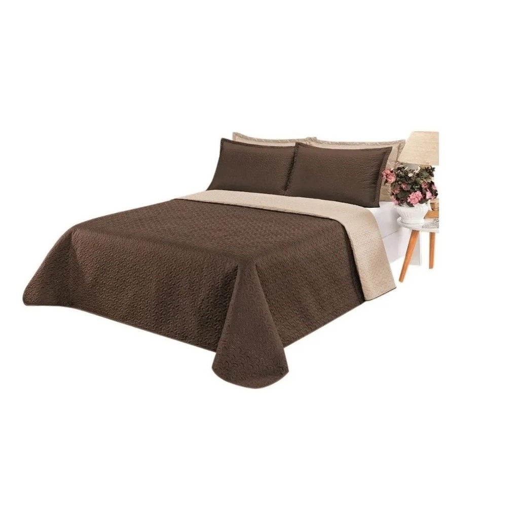 Kit Cobre Leito Dupla Face Cama Casal 3 Peças Várias Cores Roupa de Cama Quality Top