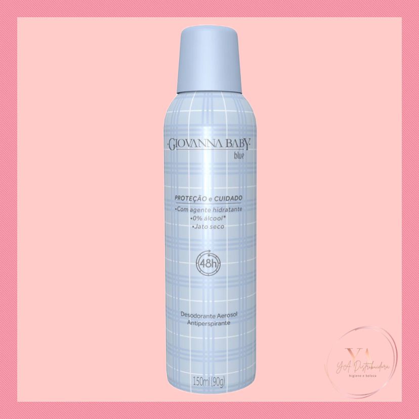 Desodorante Aerosol Giovanna Baby Blue 150ml em Oferta na Shopee