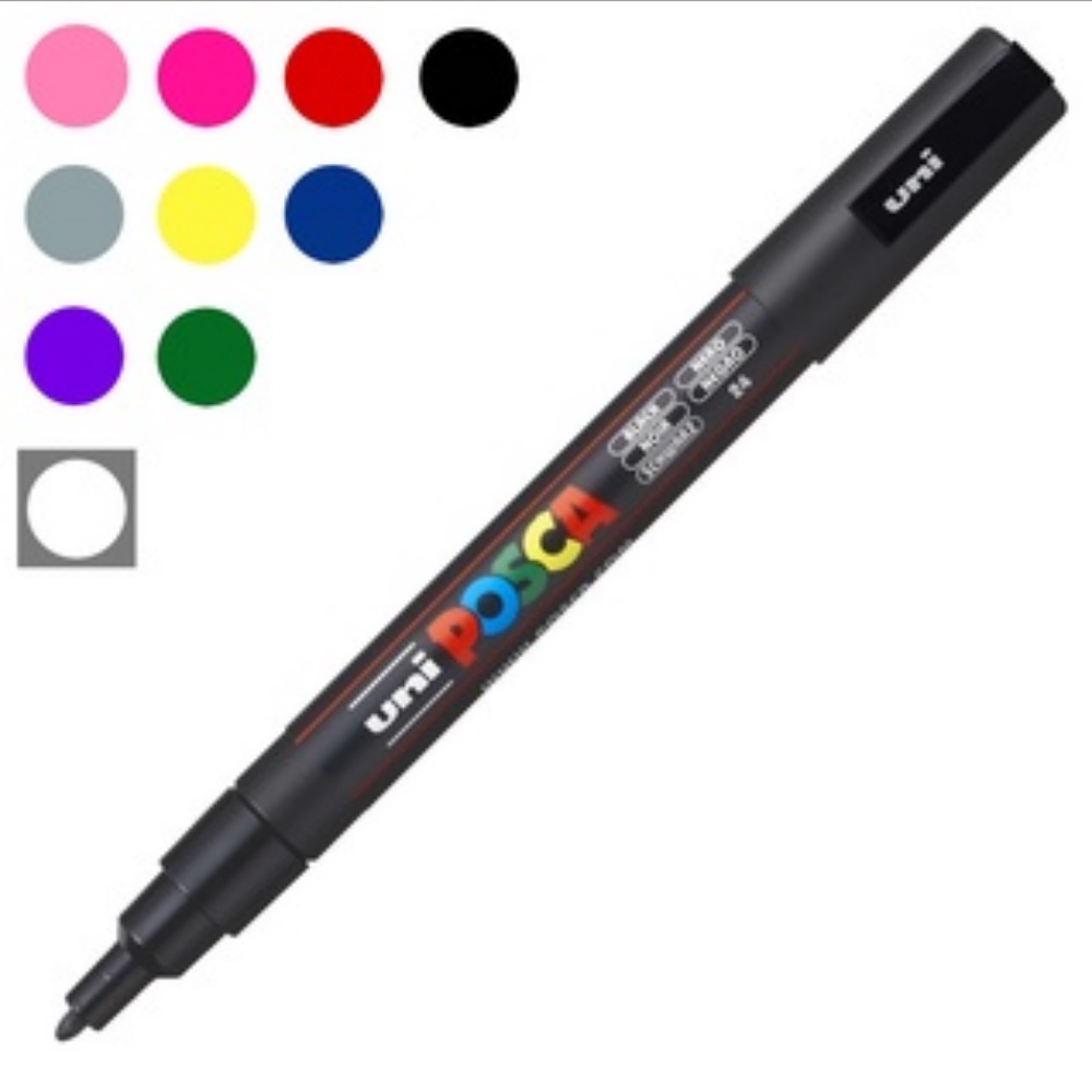 Caneta POSCA Marcador Multiuso PC-3M (0.9 - 1.3mm)