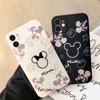 Capa De Silicone Estampada Para Casal Mickey Minnie Para Iphone 11 12 Pro Max 6 6s 7 8 Plus Xs Max X Xr Se 2020 D.I.S.E.Y.