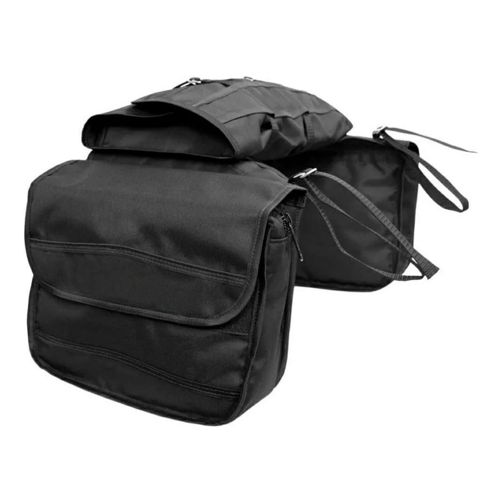 alforge alforje termico com porta capa bolsa para selas e arreio em nylon - 2 cores menor preço