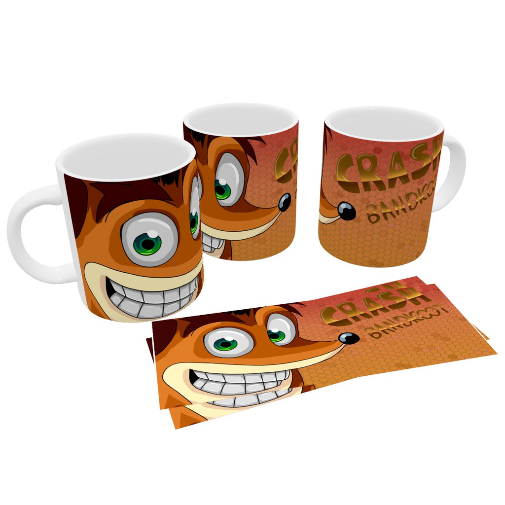 Caneca de Porcelana Game Crash Bandicoot