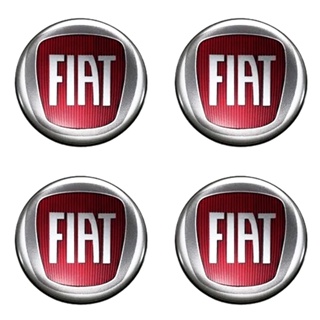 Jogo 4 Emblema Adesivo Calota Compatível com Siena Stilo Strada Uno Palio Resinado - 48mm em Oferta na Shopee