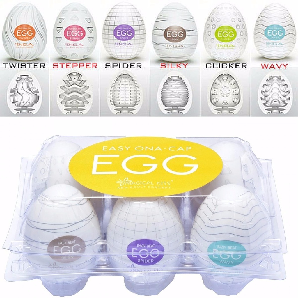 Egg Magicall Kiss Masturbador Masculino Siliconado em Formato de ovo SEX SHOP