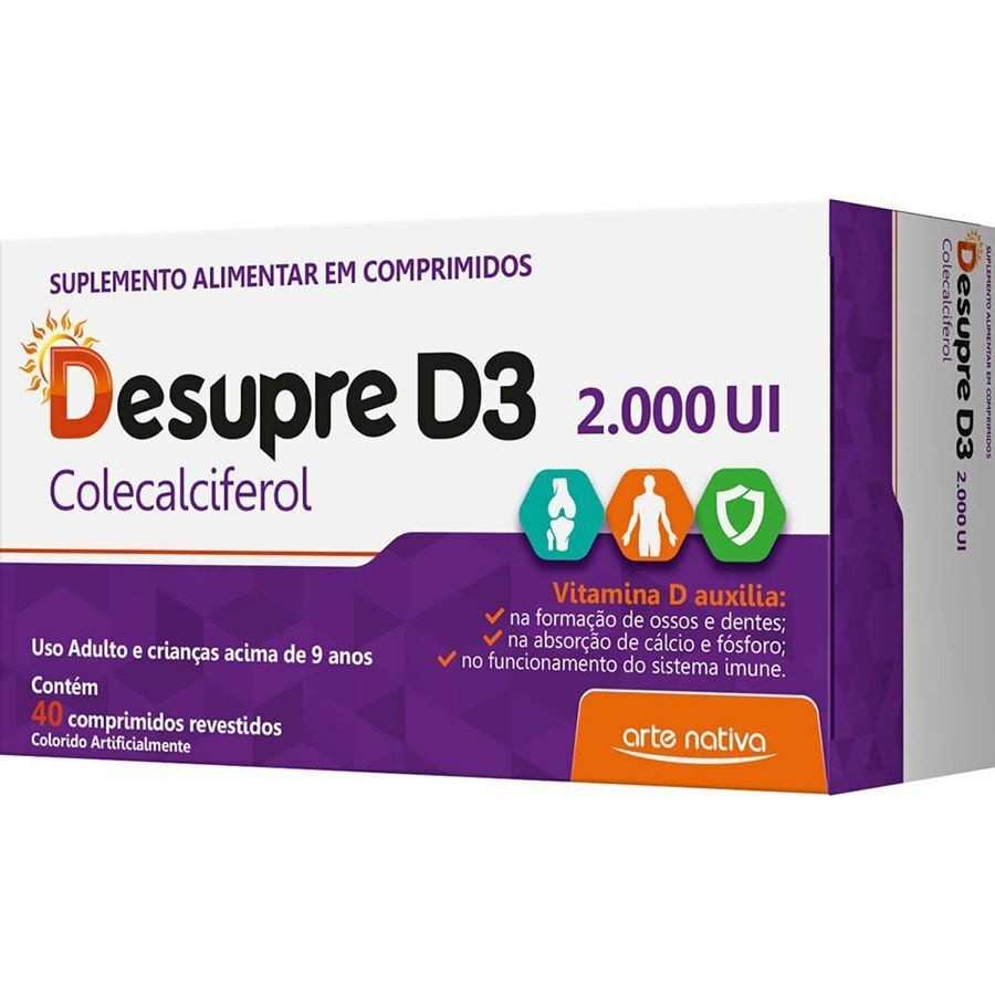 DESUPRE D3 2000UI 40 CP VITAMINA D ARTE NATIVA