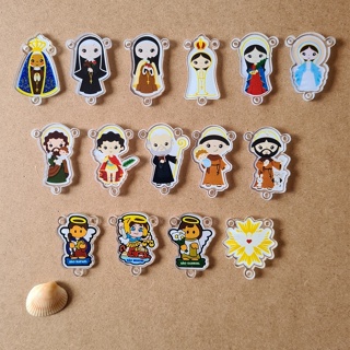 Entremeio para Terço Infantil em Acrílico 4 unidades em Oferta na Shopee