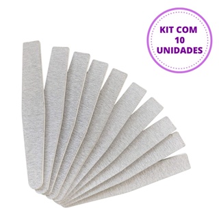 Kit 10 Lixas Banana Bananão Unha De Gel Acrílico Caixão Oval em Oferta na Shopee