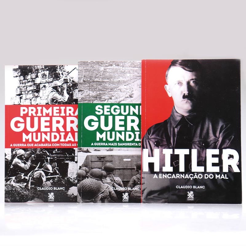 Kit 3 Livros | Hitler + Primeira e Segunda Guerra Mundial | Claudio Blanc em Oferta na Shopee