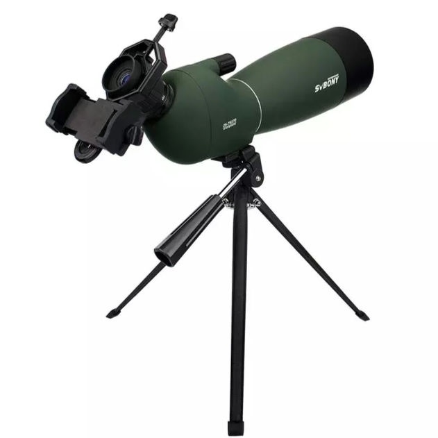 Telescópio Svbony Sv28 Monóculo 25-75x70 + Suporte Celular