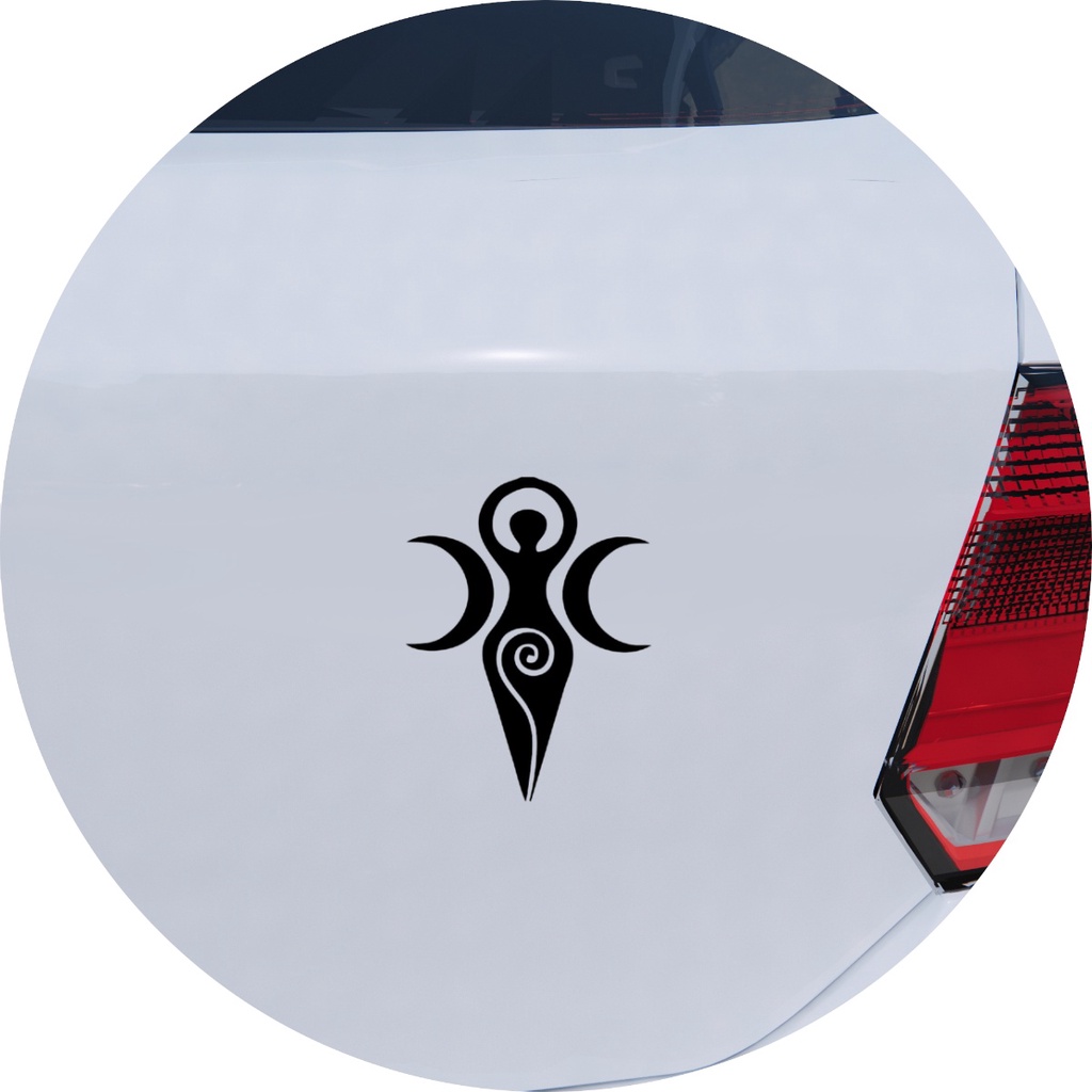 Adesivo de Carro Símbolo Deusa Wicca Bruxa