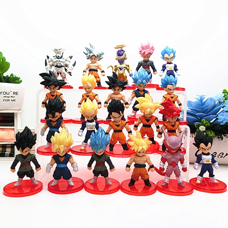 16/21 Pçs/set Anime Figura Coleção De dragon ball Figuras De Ação Super ...